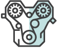 Auto mechanical workshop icon